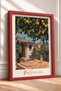 Delizioso Written Orange Tree and Pizza Framed Painting Italy Poster Wall Decor Itp054 - 2