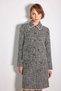 Baby Collar Tweed Jacket - Black - 4