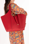 Women's Daily Large Bag with a Puppy Bag Inside Ars.1255 Red - 3