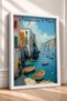 Polignano a Mare Written Town and Sandals Framed Painting Italy Poster Wall Decor Itp076 - 2