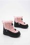 Children's Boots with Powder Fur Collar, Drawstring Laces, Thick Sole, Winter Boots - 2