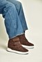 V367856002 Brown Suede Hidden Heel Velcro Sport Boots - 3