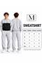 Men's Winter Fleece Two-Tone Crew Neck Oversized Sweatshirt and Regular Fit Sweatpants. - 3