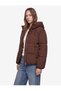 Long-Sleeved Anorak Puffer Jacket with Zipper and Hood, Featuring Pockets. - 2