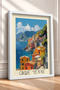 Colorful Houses on the Coast of Cinque Terre Framed Painting Italy Poster Living Room Kitchen Wall Decor Itp083 - 2