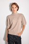 Hayalperest Collection High Collar Openwork Viscose Knitwear Blouse - Stone