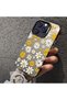 iPhone 16 Pro Compatible Spring Daisy Print Case, Durable, Cute. - 3