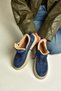 T811845302 Navy Suede Thick-Soled Women's Shoes - 2