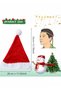 Christmas Hat, LED Santa Hat, Red Plush Side Luminous Santa Hat with Cuddly Soft Bobble Adult Santa Hats for Christmas, New Year, Holiday Party - 2