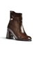 Z260549660 Brown Rustic Thick-Heeled Women's Boots - 5