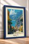 Amalfi Coast, Stone Street, and Seaside Landscape – Italy Poster, Living Room, Kitchen, Wall Decor, Itp089. - 2