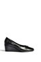 Z820051311 Black Crocodile-Patterned Women's Shoes with a Padded Sole. - 6