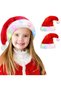 Santa Hat, Light up Christmas Hat, Santa Hat with LED Lights, Flashing Santa Hat for Adults & kids Christmas Gifts