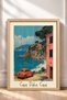 Casa Dolce Casa Pink House and Orange Car Framed Painting Italy Poster Wall Decor Itp079 - 3