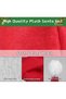 Christmas Hat, LED Santa Hat, Red Plush Side Luminous Santa Hat with Cuddly Soft Bobble Adult Santa Hats for Christmas, New Year, Holiday Party - 3