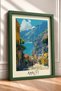 Amalfi Coast, Stone Street, and Seaside Landscape – Italy Poster, Living Room, Kitchen, Wall Decor, Itp089. - 2