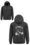 Yikamali Acidwash Tribal Gothic Printed 3-Yarn Thick Sweat Fleece - 2