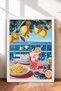 Under the Lemons Spaghetti and Cocktail Framed Painting Italy Poster Living Room Kitchen Wall Decor Itp081