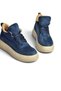 T811845302 Navy Suede Thick-Soled Women's Shoes - 5