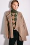 Shawl Detailed Knitwear Jacket - Mink - 5