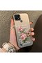 Realme C21 Compatible Case with Rose and Lettering Design, Protective, for Daily Use.