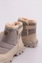 2004 Women's Fur Lined Side Zipper Thick Sole Parachute Fabric Snow Boots - 4