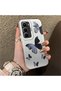 Infinix Hot 60I Compatible Black and Gray Butterfly Print Protective Case, with Impact Protection.
