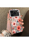 iPhone 17 Pro Max Compatible Pink Protective Case with Large Floral Print, Impact Protection.