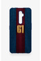 Oppo Reno 2Z Compatible Burgundy and Blue Patterned Silicone Case. - 2