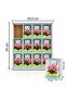 Pink Flower Mini Teddy Bear Decorative Gift Set, 12-Piece Boxed Set. - 4