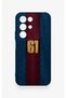Realme C85 5g Compatible Burgundy Blue Patterned Silicone Case. - 2