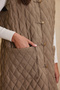 Vizon Japan Button-Down Quilted Vest - 6