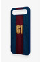 Tecno Spark Slim Compatible Burgundy and Blue Patterned Silicone Case. - 4