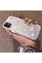 غطاء سيليكون بتصميم لطيف، متوافق مع هاتف iPhone 12 Mini، يتميز بنقشة سلحفاة وردية وقشرة بحرية. - 2