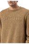 Men's Sweatshirt, Washed Look, Round Neck Men's Sweatshirt Cl595 - 3