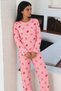Women's Stylish and Flexible Pink Pajama Set. - 2
