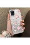 Pink Turtle and Seashell Patterned Silicone Case Compatible with Samsung Galaxy A12/M12, Featuring a Cute Design.