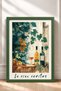 In Vino Veritas Yellow Grape Vine Framed Painting, Italy Poster, Living Room, Kitchen, Wall Decor, Itp100. - 3