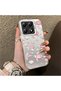 Pink Turtle and Seashell Patterned Silicone Case Compatible with Mi 14t, Featuring a Cute Design.