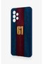 Samsung A53 Compatible Burgundy and Blue Patterned Silicone Case. - 4