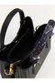 Lcw Accessories Black Scarf-Detailed Women’S Shoulder Bag with a Leather-Look Finish. - 4