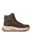 -Men's Genuine Leather Outdoor Boots, Brown, Trekking Style, Non-Slip Sole, Lace-Up. - 3