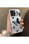 Black and Gray Butterfly-Printed Protective Case Compatible with Tecno Spark 40, Offering Impact Protection.