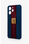 Redmi 12 Compatible Burgundy and Blue Patterned Silicone Case. - 4