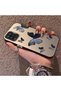 Black and Gray Butterfly-Printed Protective Case Compatible with Samsung Galaxy A12/M12, Offering Impact Protection. - 2