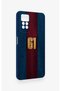 Redmi Note 11 Pro 4g Compatible Burgundy and Blue Patterned Silicone Case. - 3