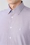 Long Sleeve Classic Striped Embroidered Cotton Easy-Iron Shirt - 4