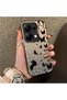 Redmi Note 14S Compatible Case with Dot and Butterfly Combination Print, for Everyday Use.
