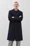 Men's Classic Collar Winter Navy Blue Coat. - 6
