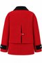Red Plaid Velvet Collar Jacket - 5157 - 2